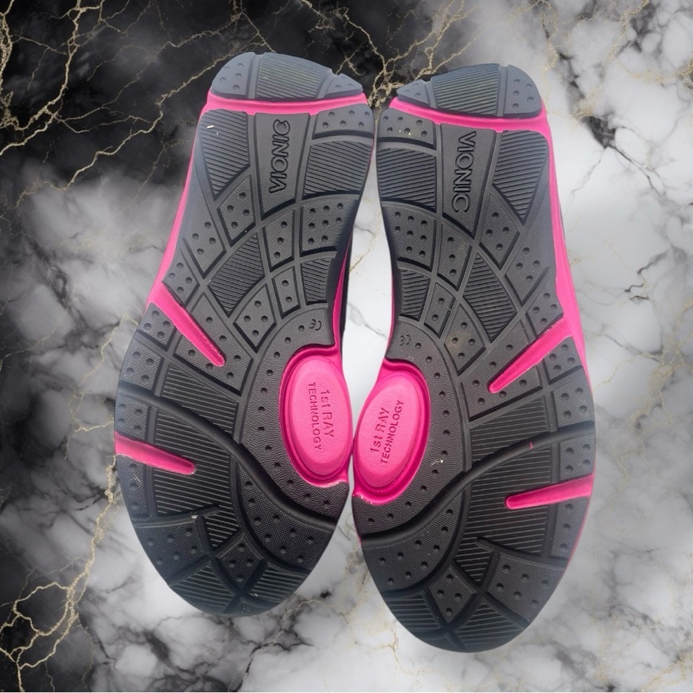 Vionic Kona Women's Sneakers in Black and Pink Size 6.5 Wide - Picture 11 of 14